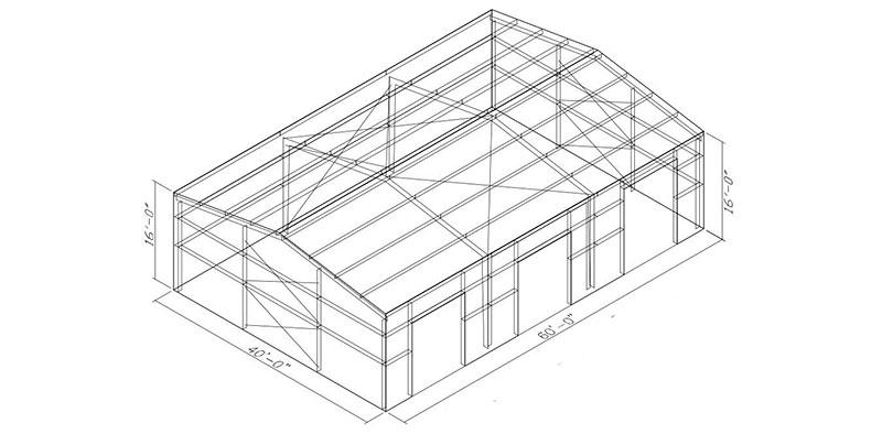 40x60 Building Kit 40x60 Metal Building