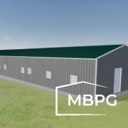 3D Rendering of a Metal Building