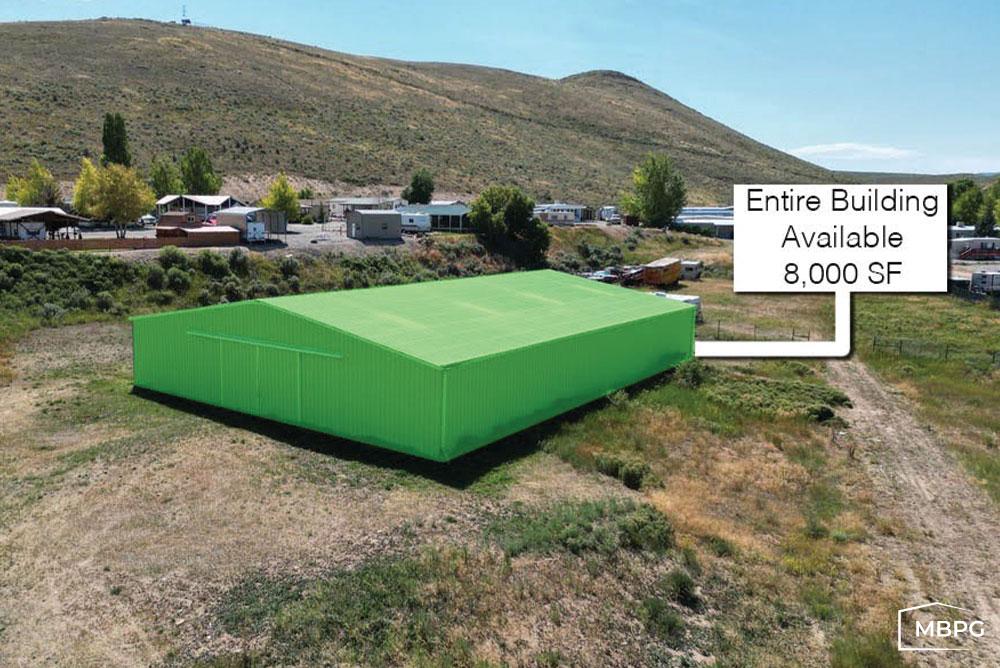 UT1794 | Metal Hangar Building on a Hill Metal Hangar Building on a Hill