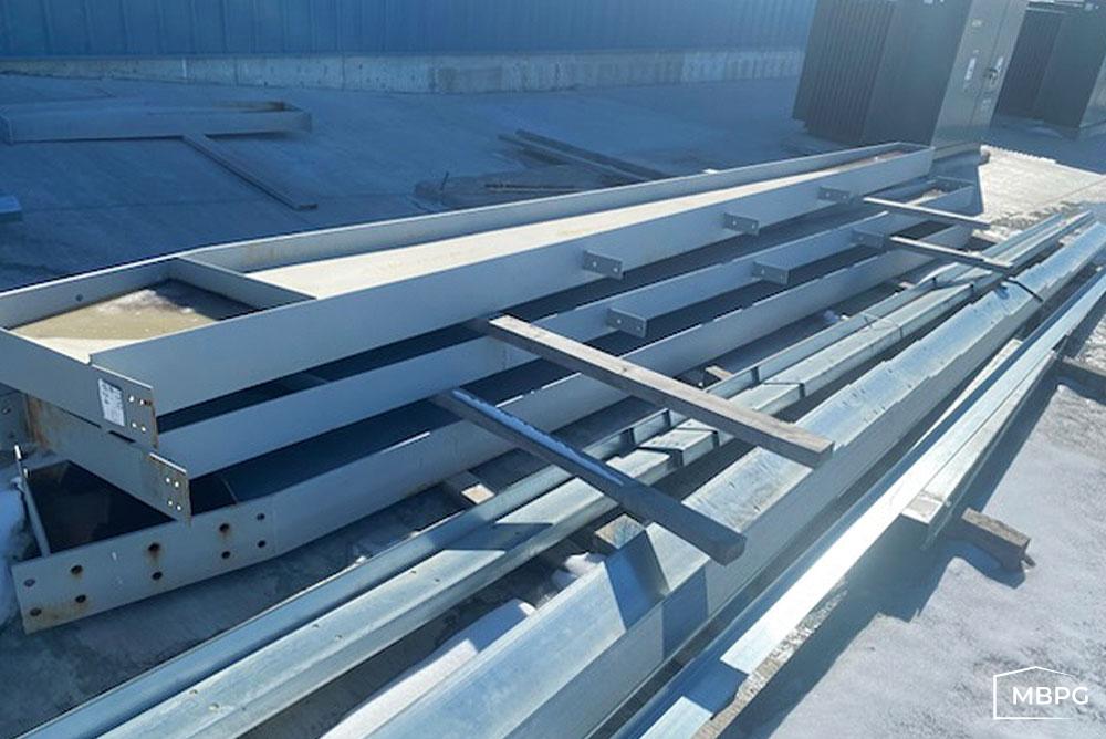 AB1815 | Used Steel Building Materials on Concrete Used Steel Building Materials on Concrete